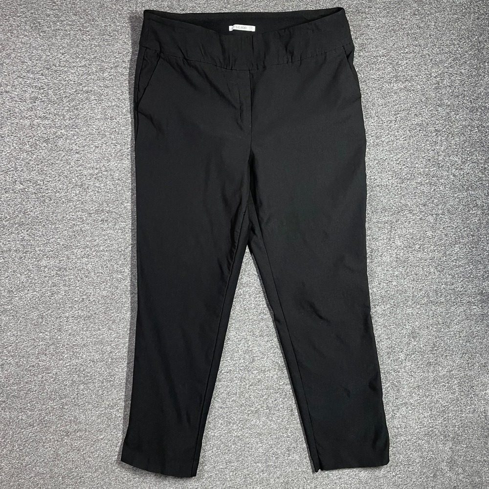 S.C. & Co. Pants Womens XL Black Pull On Stretch Dress Tapered Leg Pockets